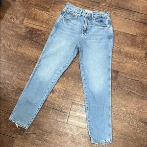 We The Free Light Blue Straight Leg Jeans Size 25